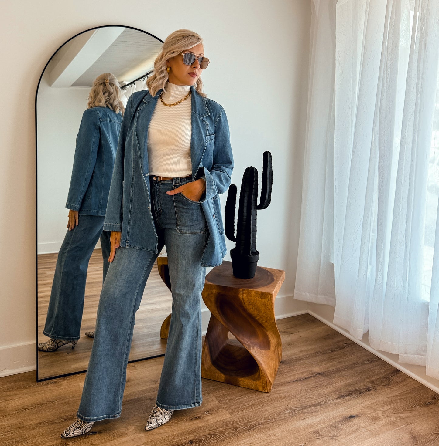Brandi - Denim Blazer