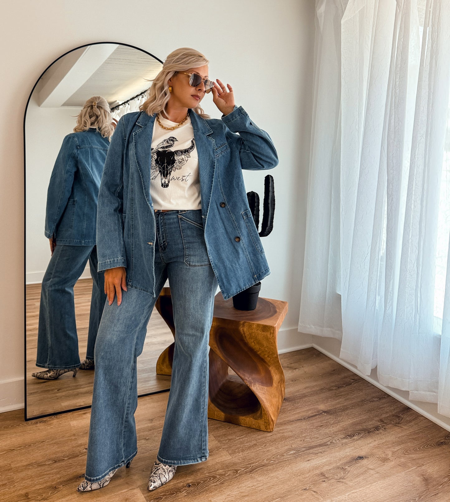 Brandi - Denim Blazer