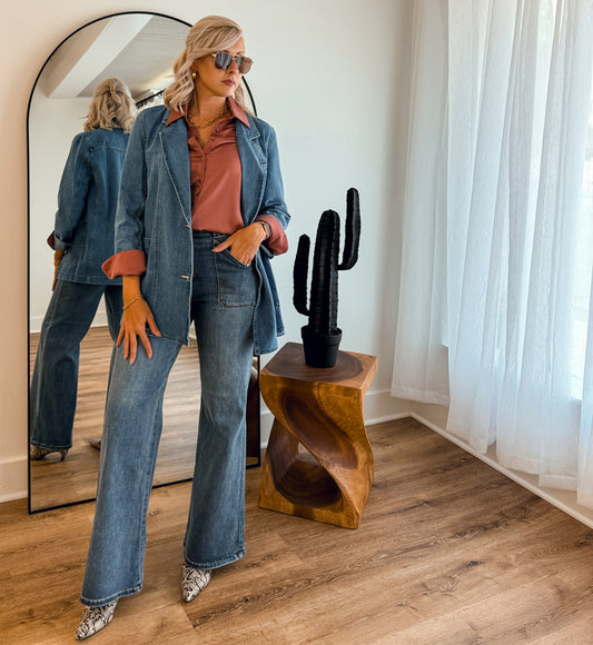 Brandi - Denim Blazer
