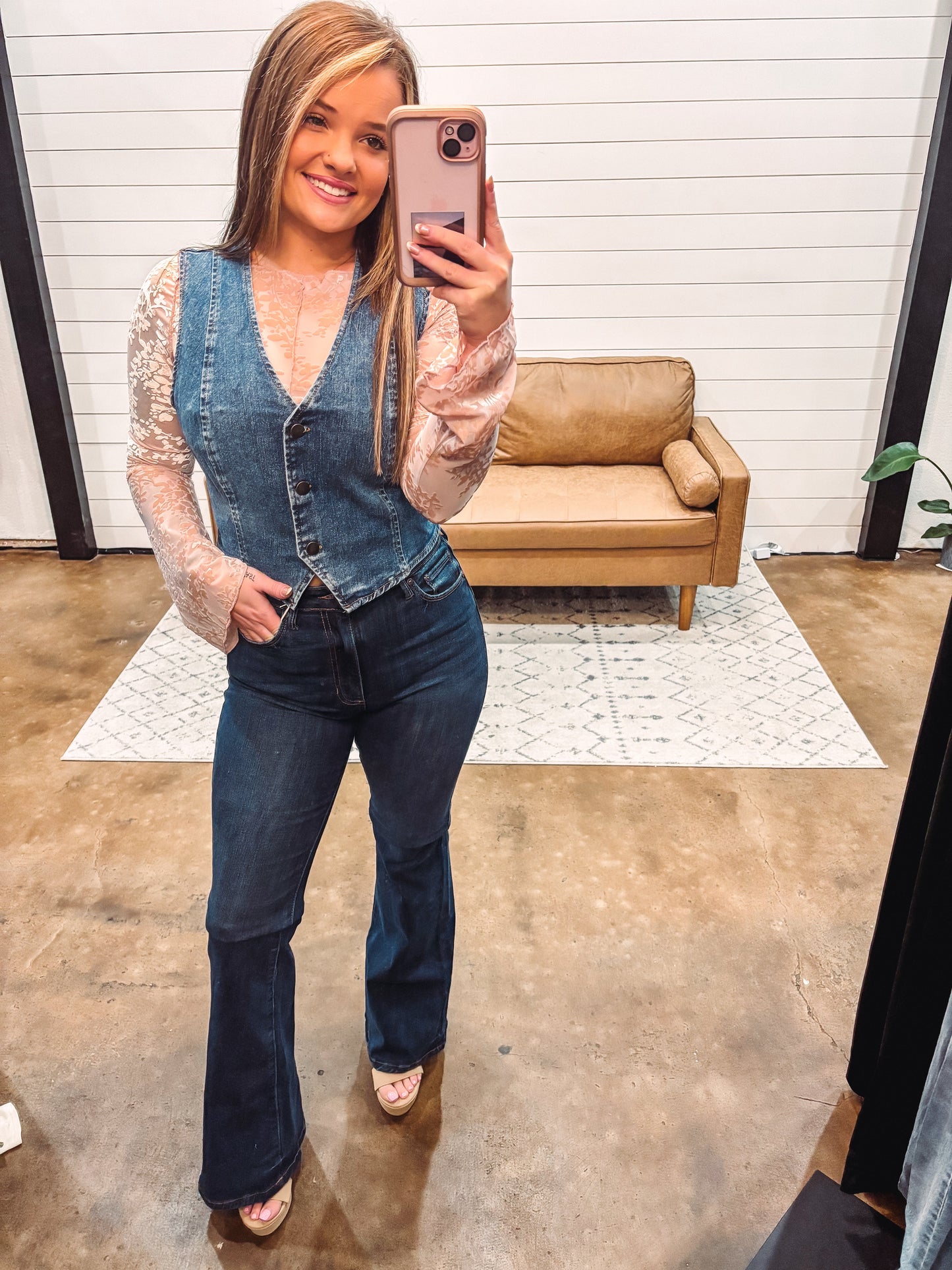 Blush Velvet Top - The Shelby Company Tennessee