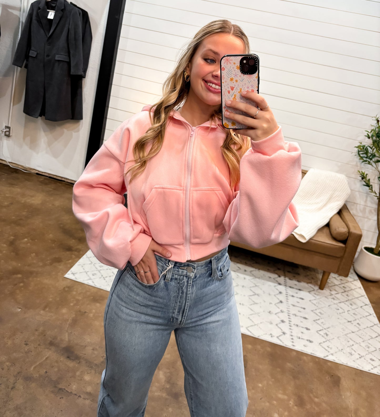 Fleece Cropped Jacket - The Shelby Company Tennessee