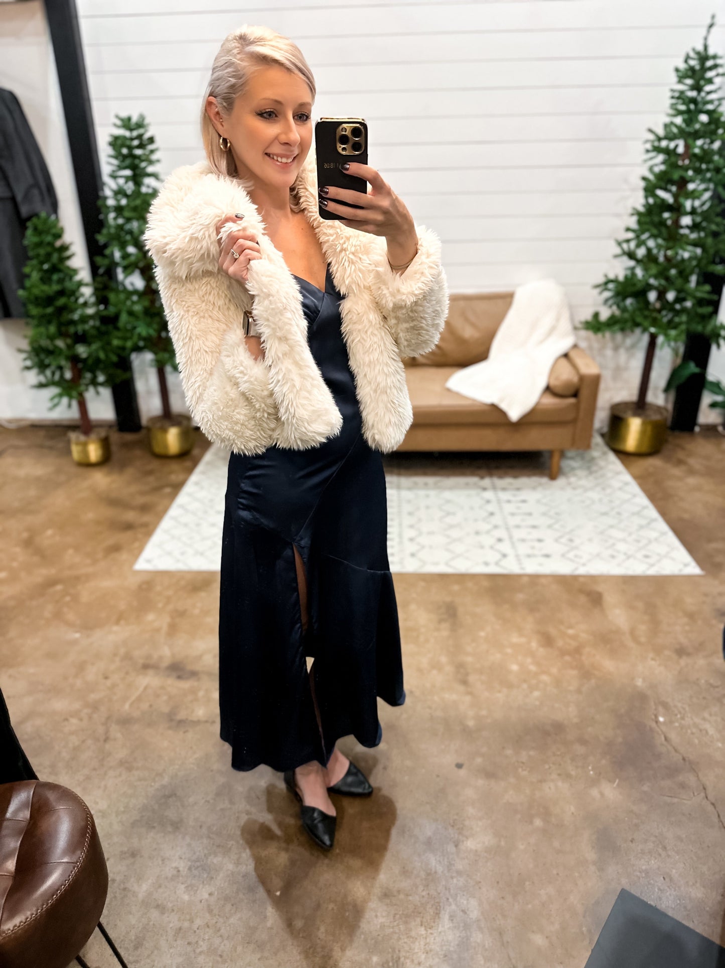 Into the Night - Satin Maxi Dress - The Shelby Company Tennessee