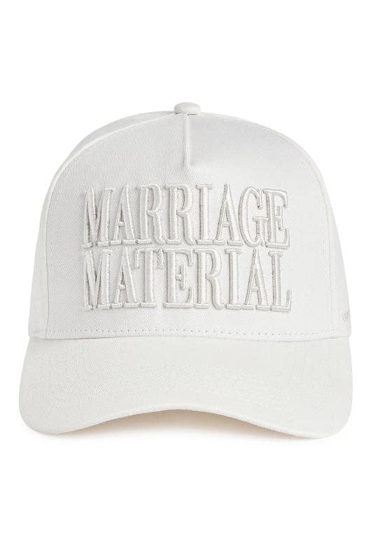 MARRIAGE MATERIAL TRUCKER (TONAL WHITE) - The Shelby Company Tennessee