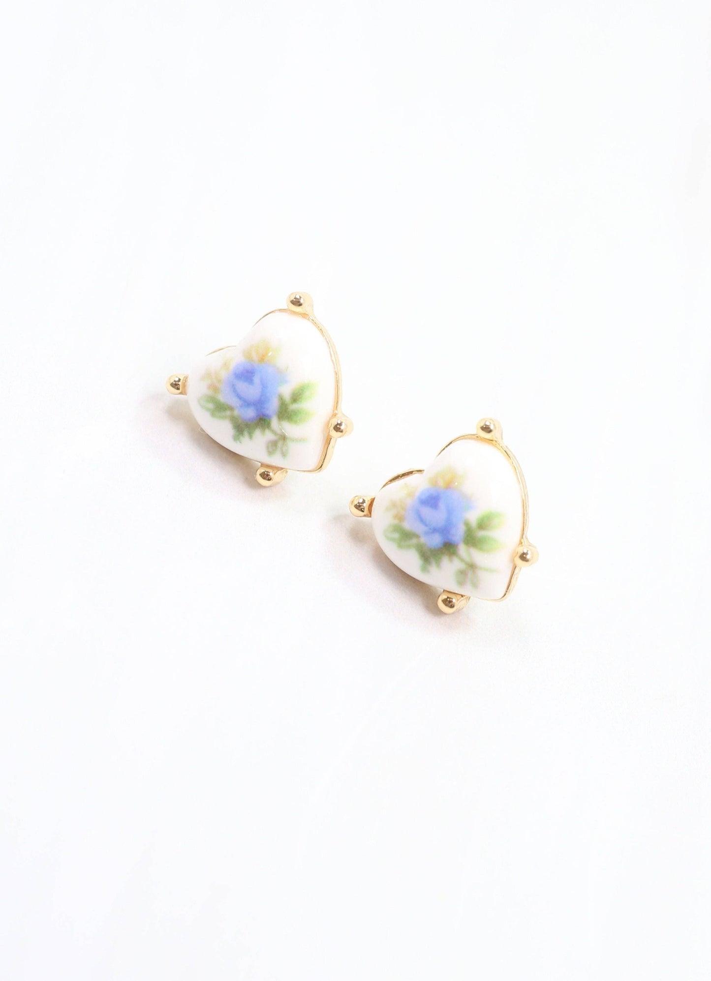Reece Heart Stud Earring Blue - The Shelby Company Tennessee