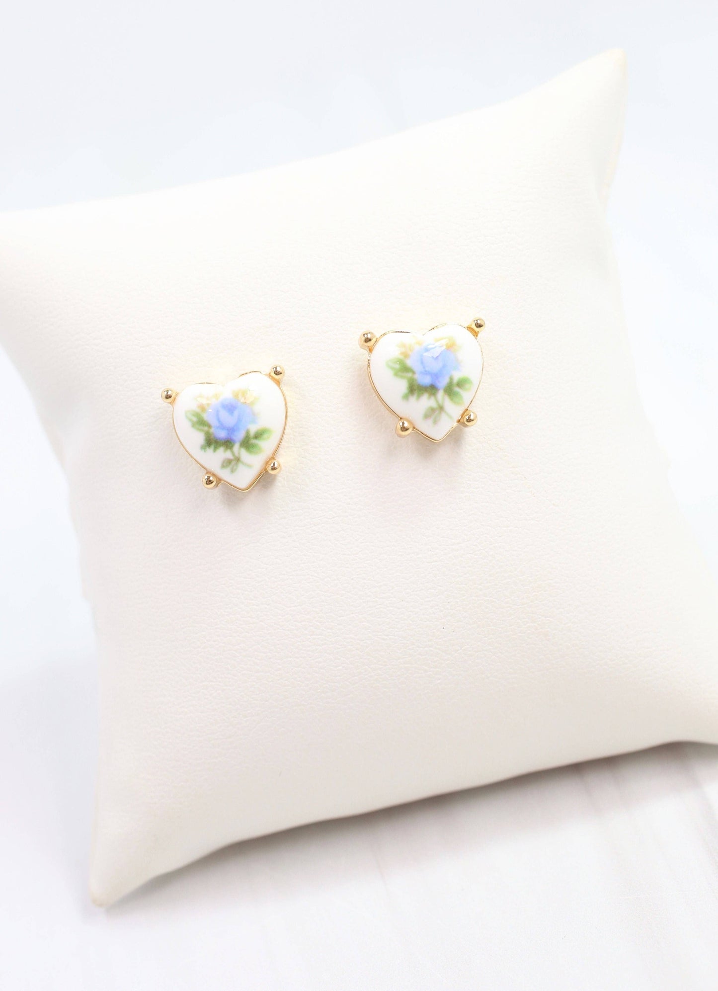 Reece Heart Stud Earring Blue - The Shelby Company Tennessee