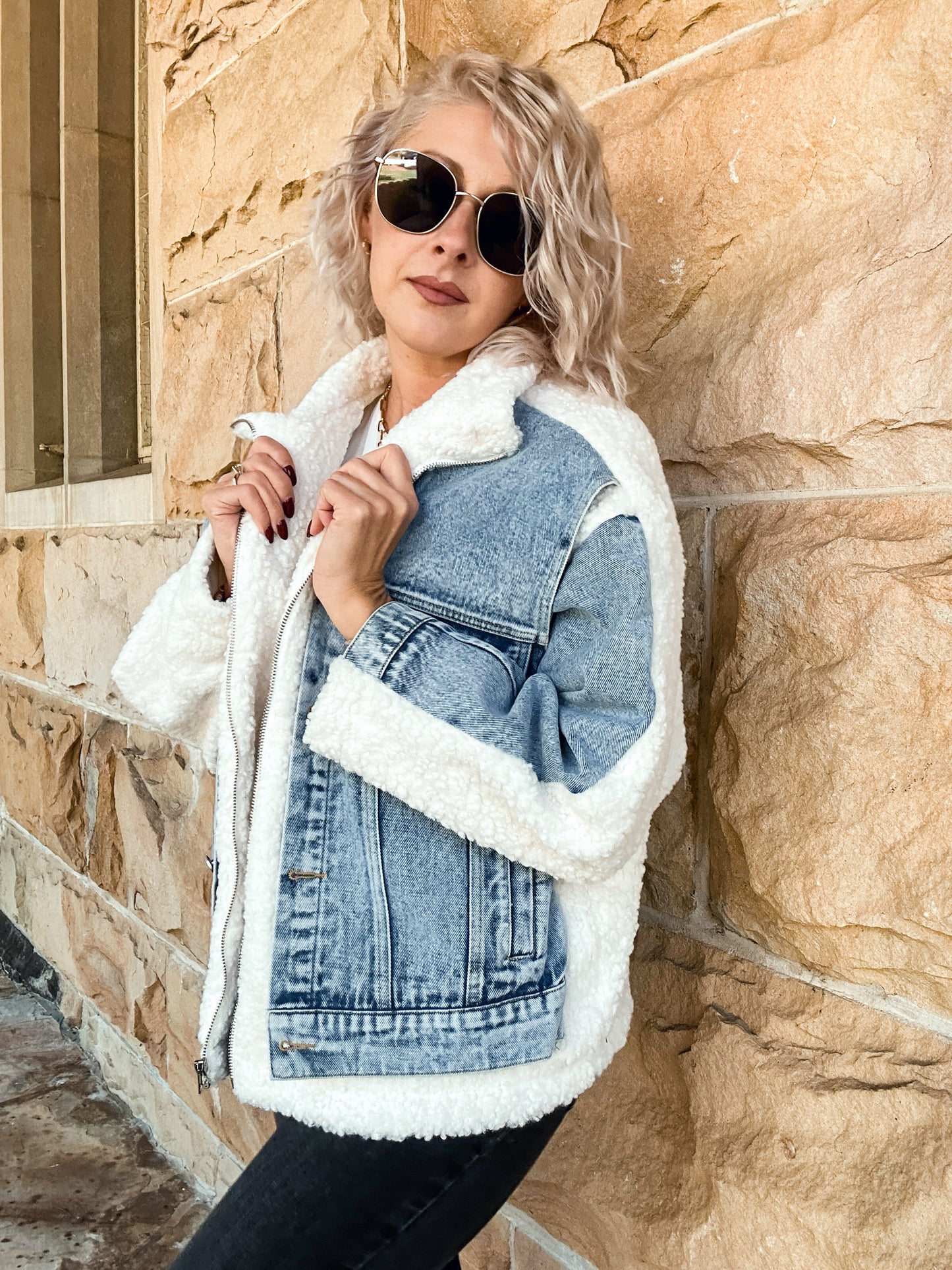 Doro - Denim Sherpa Jacket