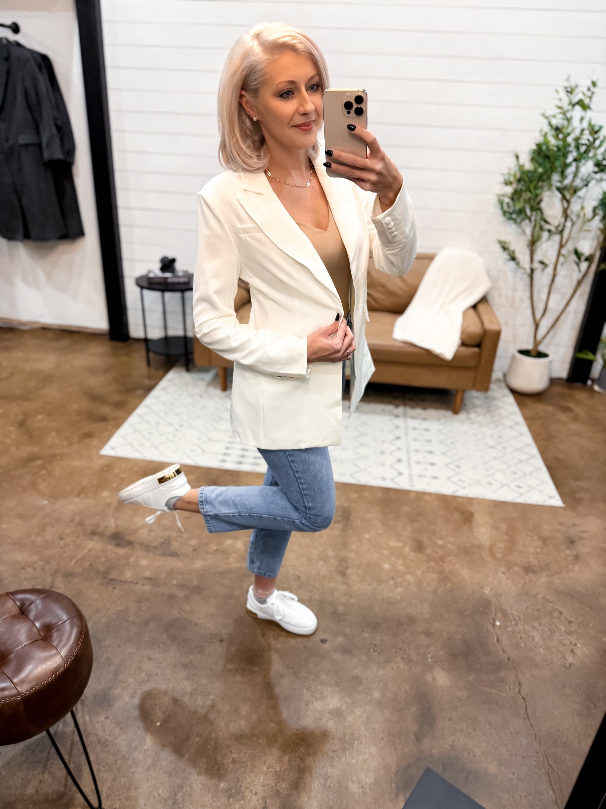 Chic White - Professional Blazer - The Shelby Company Tennessee