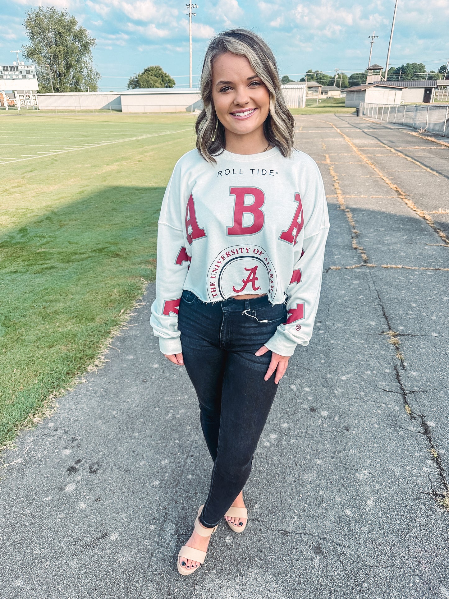 Alabama - Cropped Long Sleeve Shirt