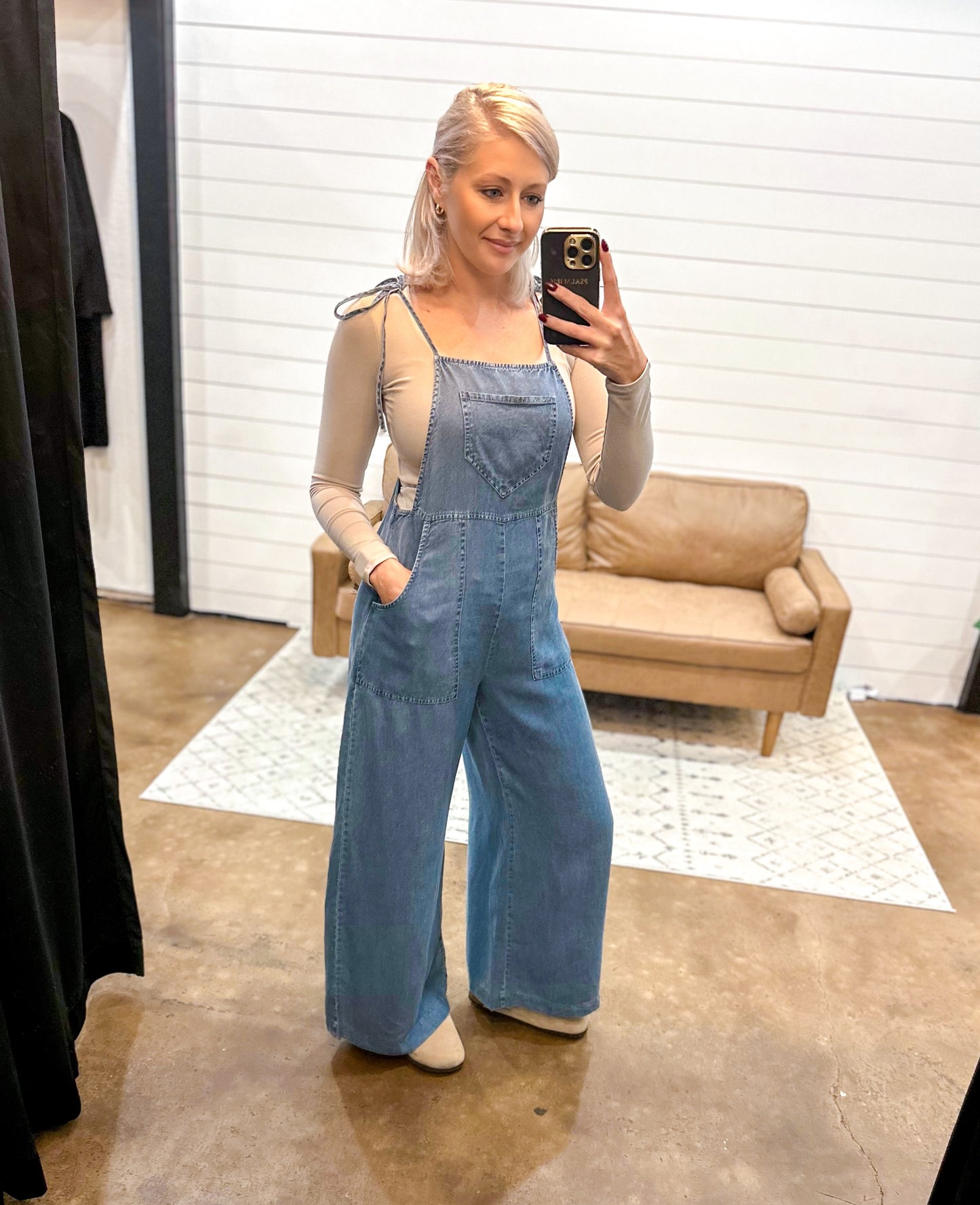 Casual - Soft Denim Jumpsuit