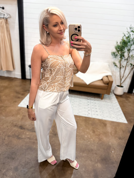 Tropical Vibes - Button Down Top