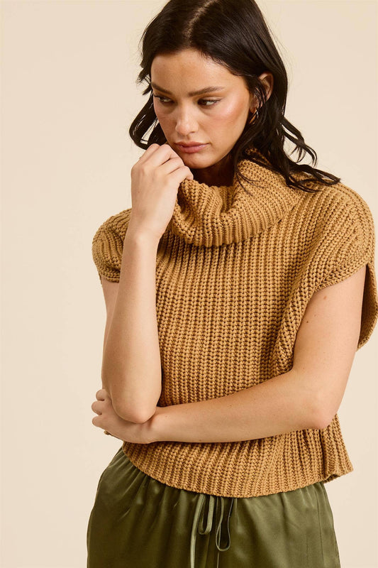 The Whitmore Knit Cowl Top