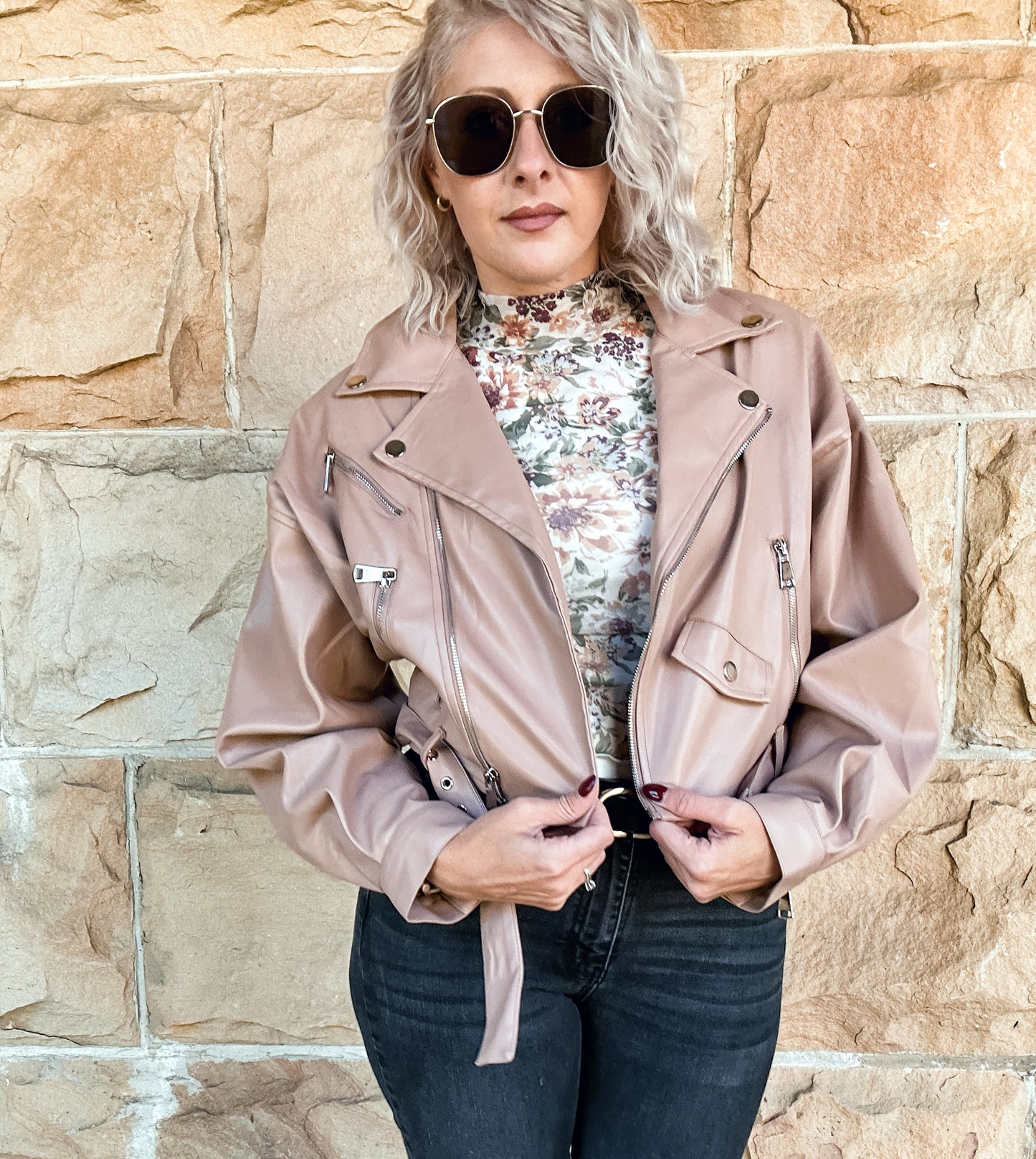 Live on the Edge - Oversized Moto Jacket