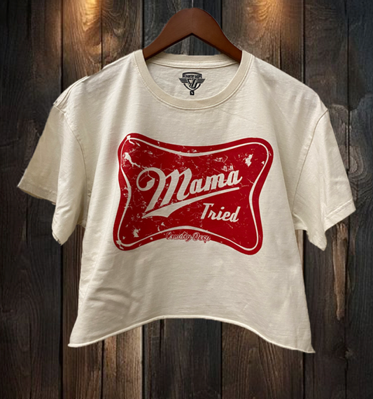 Mama Tried - Vintage Cropped Tee