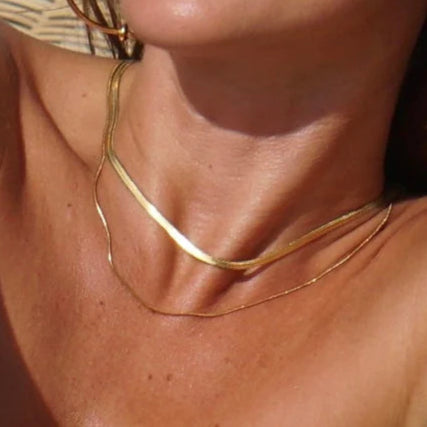 Cassia Double Chain Necklace