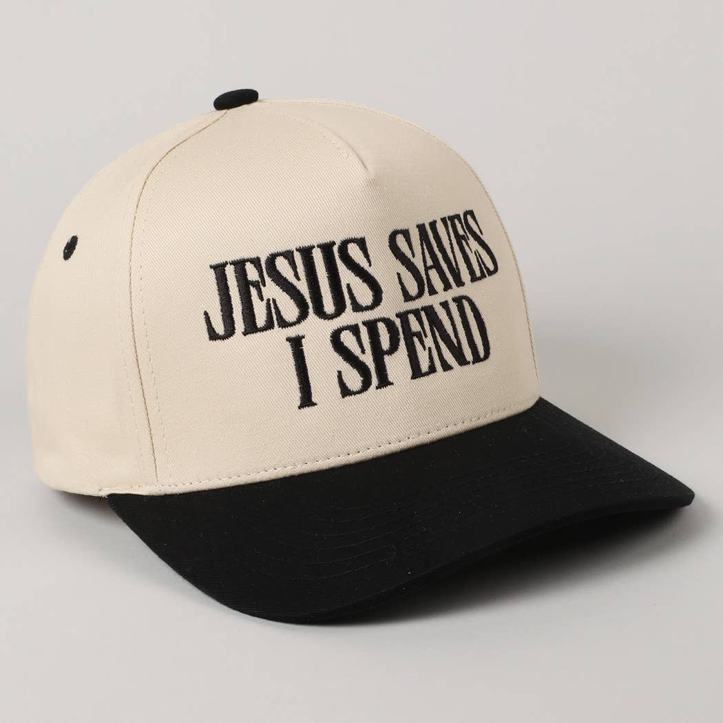 JESUS SAVES I SPEND - TRUCKER HAT - The Shelby Company Tennessee