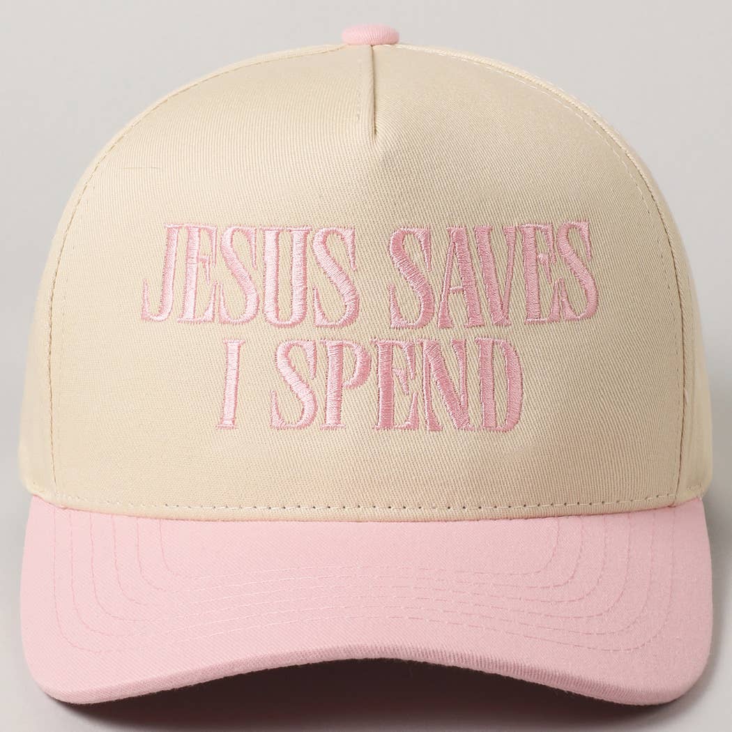 JESUS SAVES I SPEND - TRUCKER HAT - The Shelby Company Tennessee