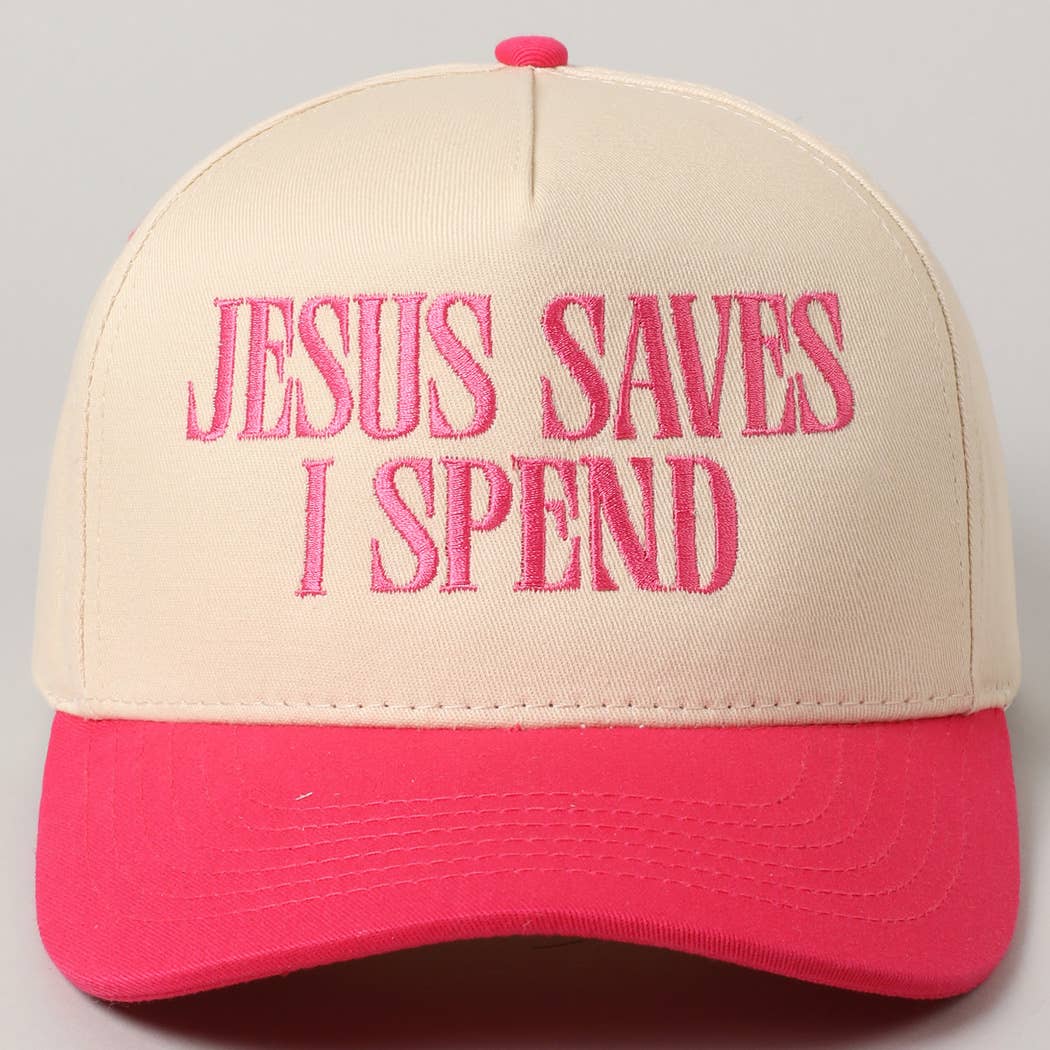 JESUS SAVES I SPEND - TRUCKER HAT - The Shelby Company Tennessee
