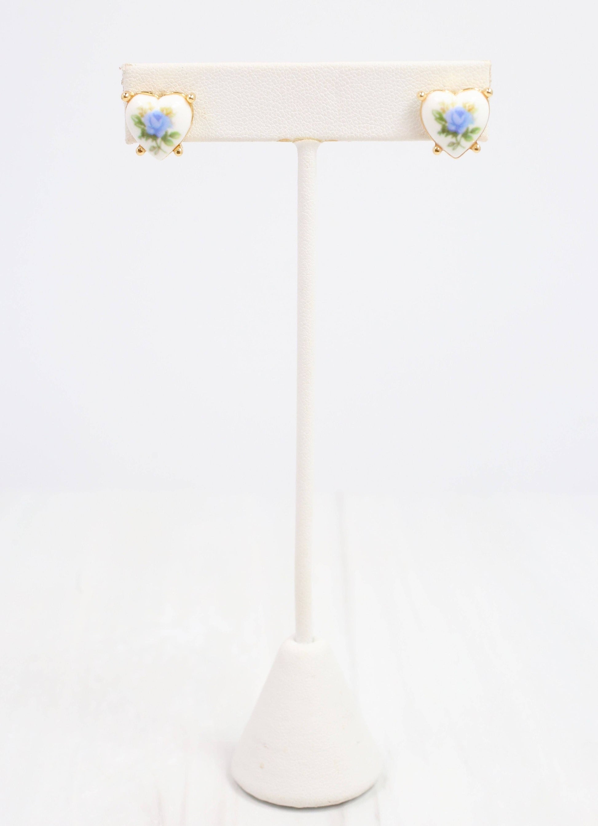 Reece Heart Stud Earring Blue - The Shelby Company Tennessee