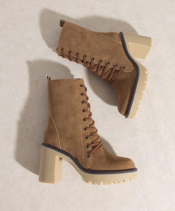 JENNA - Platform Military Boots - The Shelby Company Tennessee